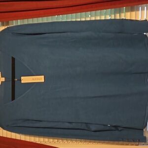 Chico's Scandi Blue V-Neck Pullover Sweater